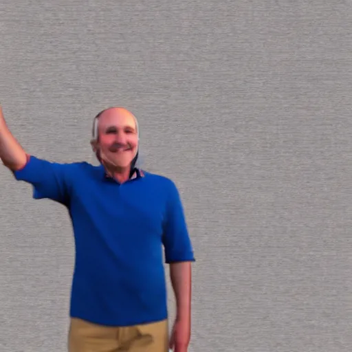 Image similar to a video reel of a man waving his arm from left to right