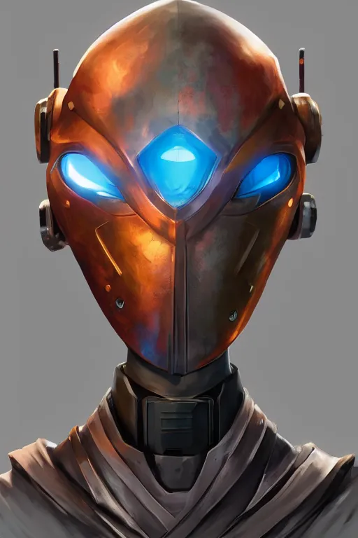 Image similar to epic mask helmet robot ninja portrait stylized as fornite style game design fanart by concept artist gervasio canda, behance hd by jesper ejsing, by rhads, makoto shinkai and lois van baarle, ilya kuvshinov, rossdraws global illumination radiating a glowing aura global illumination ray tracing hdr render in unreal engine 5