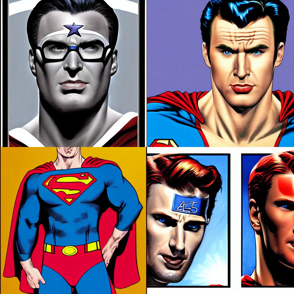 Chris Evans as Superman, photorealistic digital | Stable Diffusion ...