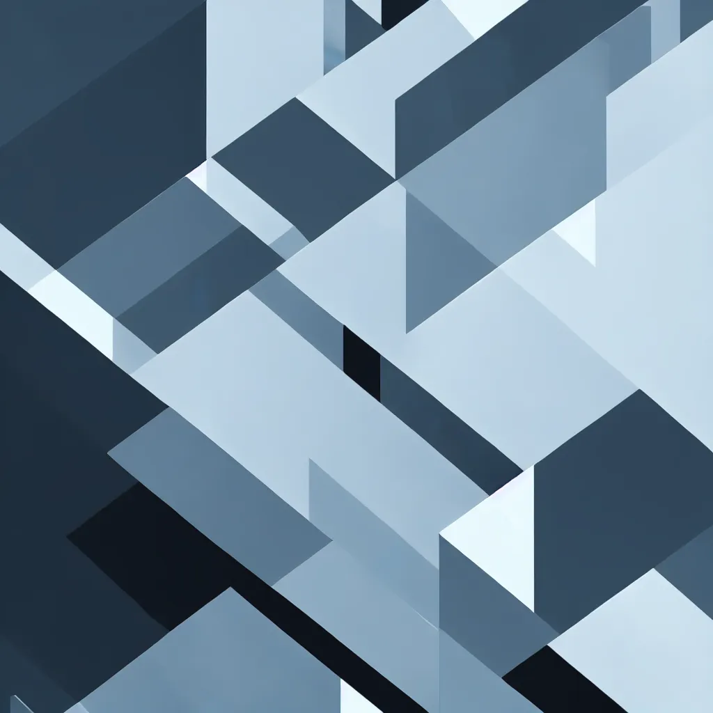 Image similar to minimal design, shapes, cold colours, mirrors edge, sterile colours, abstract artwork, pure shapes, electronic computer, mirrors edge, blade runner, minimalist,