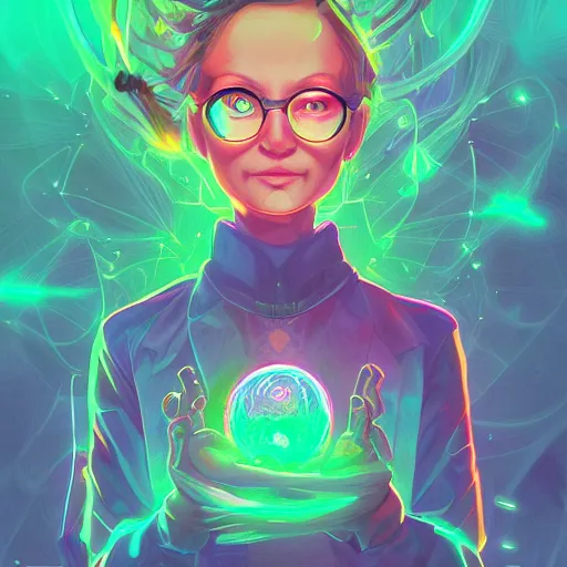 Image similar to skill magic geek inside matrix deepdream radiating a glowing aura stuff loot legends stylized digital illustration video game icon artstation lois van baarle, ilya kuvshinov, rossdraws,