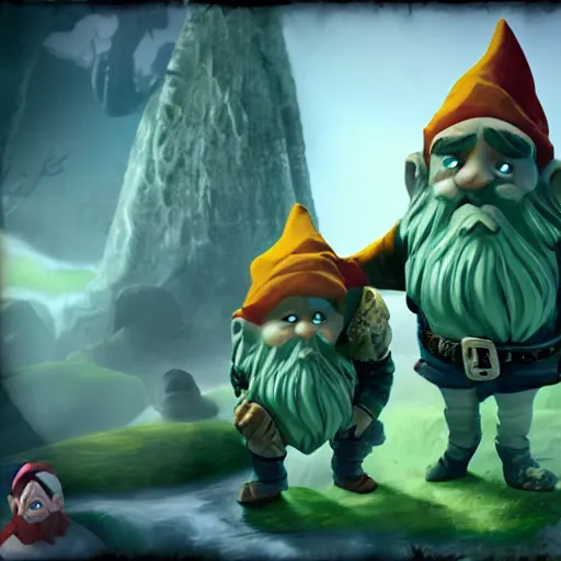 Image similar to the gnome horror, epic cinematic, ultra high detail