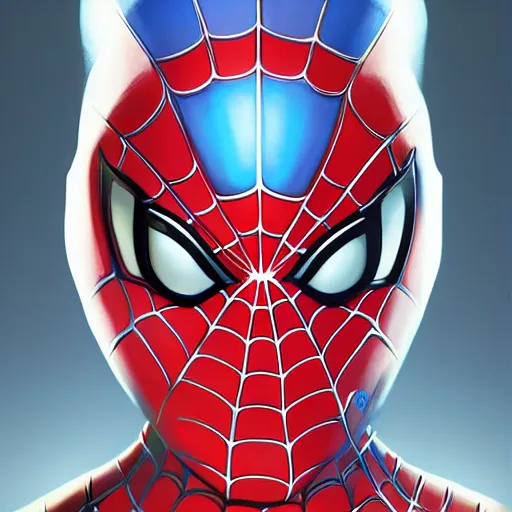Image similar to face icon stylized minimalist spiderman, loftis, cory behance hd by jesper ejsing, by rhads, makoto shinkai and lois van baarle, ilya kuvshinov, rossdraws global illumination