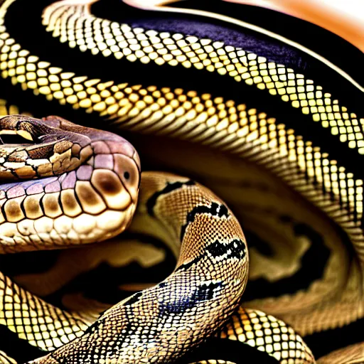 Image similar to snakes wearing hats, photo, detailed, 4k