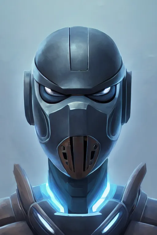 Image similar to epic mask helmet robot ninja portrait stylized as fornite style game design fanart by concept artist gervasio canda, behance hd by jesper ejsing, by rhads, makoto shinkai and lois van baarle, ilya kuvshinov, rossdraws global illumination radiating a glowing aura global illumination ray tracing hdr render in unreal engine 5