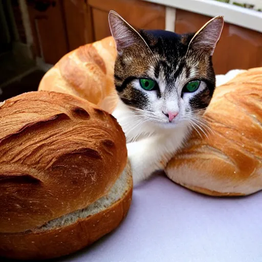 Image similar to you thought it was bread but no it was me the cat