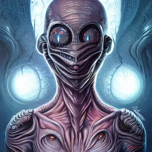 Image similar to Lofi Giger Scorn Alien Queen Lovecraftian Lovecraft portrait Pixar style by Tristan Eaton Stanley Artgerm and Tom Bagshaw