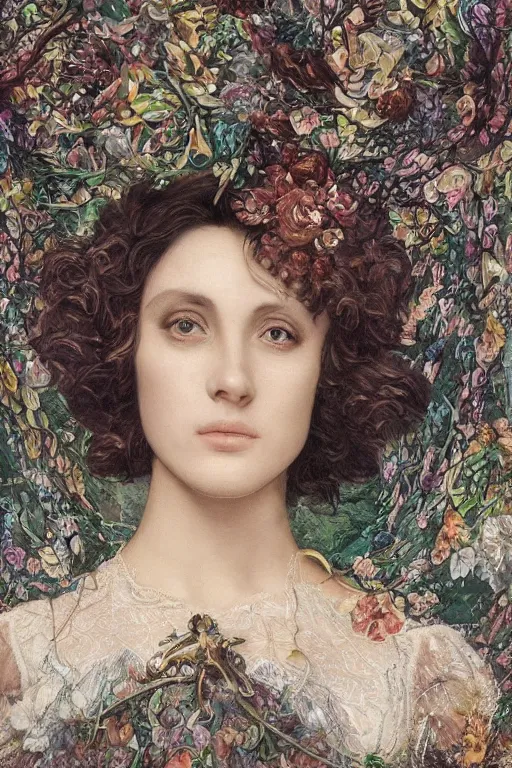 Prompt: An extremely beautiful pre-raphaelite ornate portrait of a very beautiful witch, ultradetailed, intricate, elegant, digital art painting, concept art, smooth, sharp focus, magazine art cover illustration, regal, award winning picture, extremely detailed masterpiece, sense of awe, featured on Artstation, Artgerm, ethereal bubbles, Aetherpunk, atmospheric lightning, Exquisite floral details, 8K detail post-processing