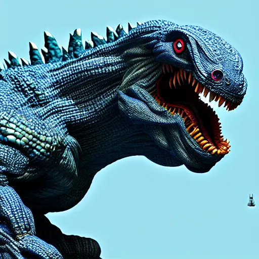 Prompt: Mutated alien Godzilla, photorealistic, 8K