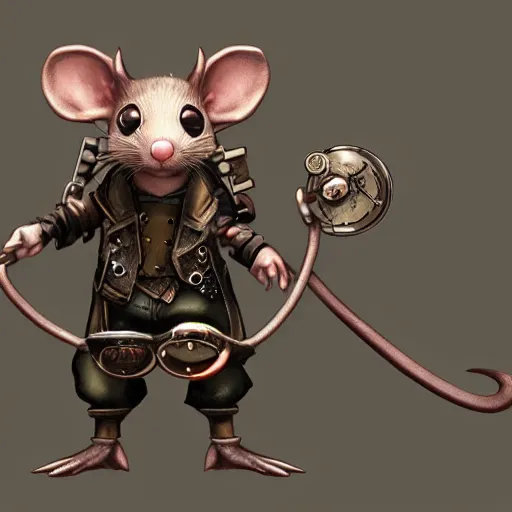 Image similar to a rat with steampunk googles, from NCSOFT