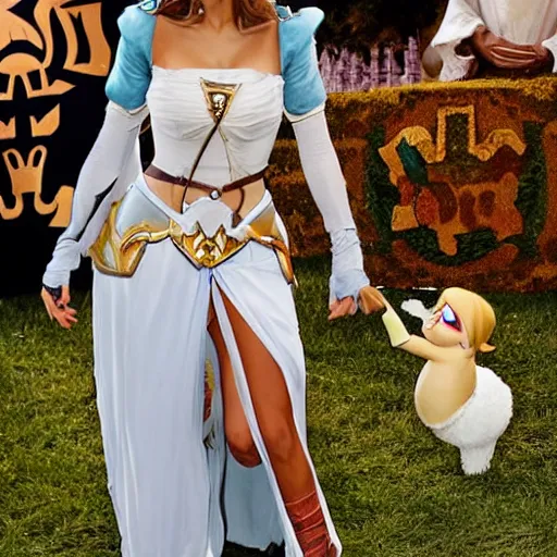 Prompt: jessica alba as princess zelda, masterpiece