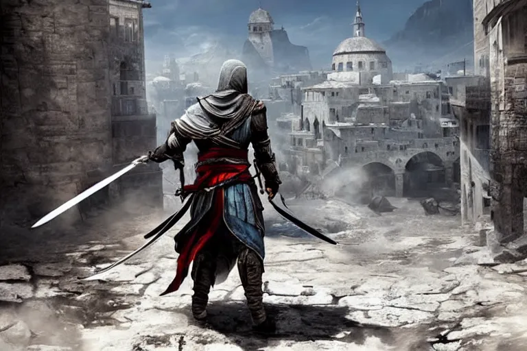 Prompt: Concept Art of Assassins' Creed: Shinobi, for ps5, Highly Detailed, Unreal engine 5, HD, 8k, GTX 3090, 🔥 😎 🕹️ 👀