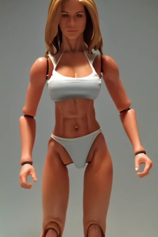 Image similar to 8 k high definition, 1 9 8 beautiful bikini kenner style action figure, full body, highly detailed, science fiction, photorealistic