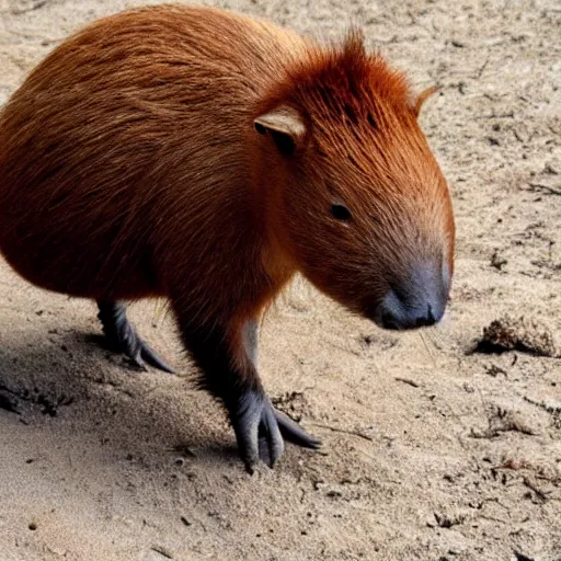 Image similar to capybara, scientific diagram