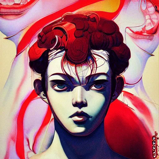 Image similar to prompt : soviet doomer portrait soft light painted by james jean and katsuhiro otomo and erik jones, inspired by akira anime, smooth face feature, intricate oil painting, high detail illustration, sharp high detail, manga and anime 1 9 9 9