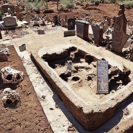 Prompt: archaeological artifact. photograph. death and decay. cemetery; exposed bones. elephant graveyard; cartilage. ancient burial ground. Gigi Hadid, Bella Hadid, Kourtney Kardashian, Kim Kardashian, Kendall Jenner, Kylie Jenner, Khloe Kardashian