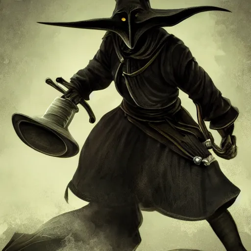 Image similar to plague doctor samurai, dynamic lighting, fantasy concept art, trending on art station, stunning visuals, creative, cinematic, ultra detailed, extreme detailed, 8 k, detailed