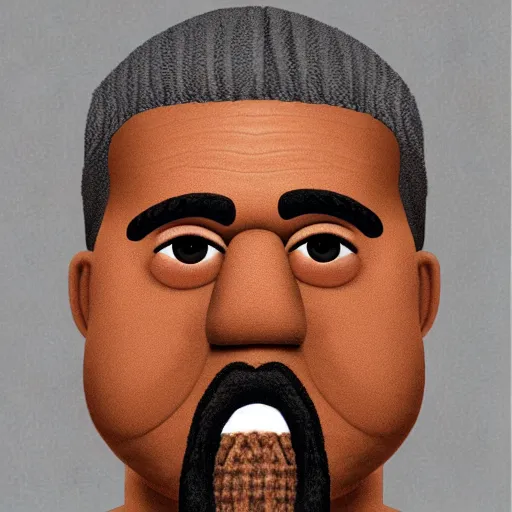 Image similar to [ kanye west ]! as [ a muppet ]!, muppet! art style, trending on [ cgsociety ]!, artstation contest winner, [ 4 k ], intricate, [ portrait ]!