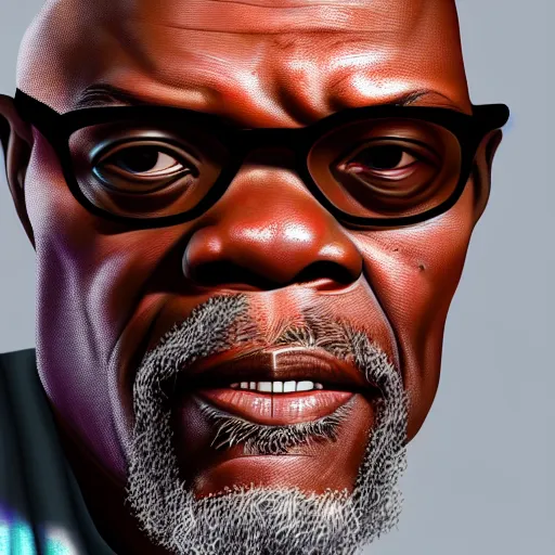 Image similar to Portrait of Samuel L. Jackson, highly detailed, artstation, trending on ArtStation, by smile _zPRO