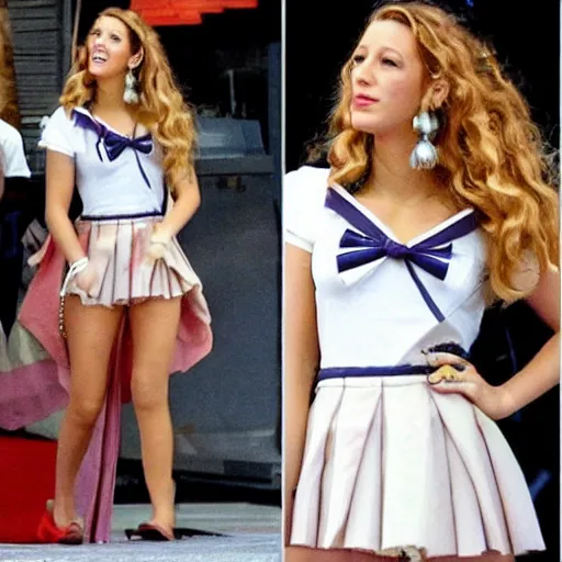 Image similar to Blake lively as sailor moon