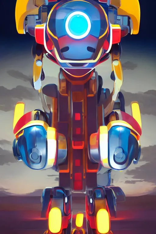 Image similar to metabots medabots medarotto medarot robot minimalist comics helmet mask neon cybereye, behance hd by jesper ejsing, by rhads, makoto shinkai and lois van baarle, ilya kuvshinov, rossdraws global illumination ray tracing hdr radiating a glowing aura