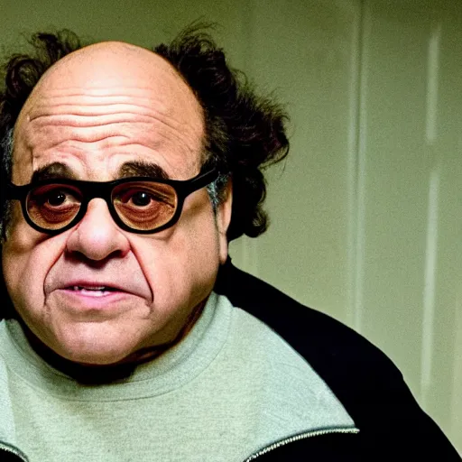 Image similar to A still of Danny Devito in Stranger Things