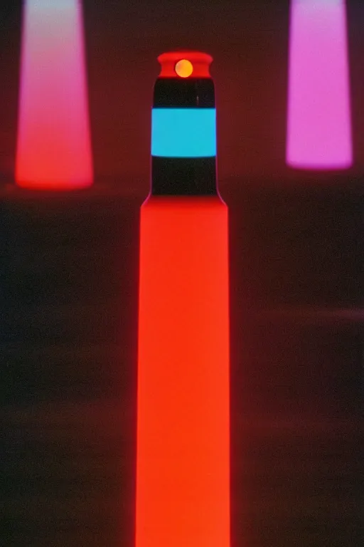 Prompt: a film still of a 1 9 8 0's lava lamp in the movie tron ( 1 9 8 2 )