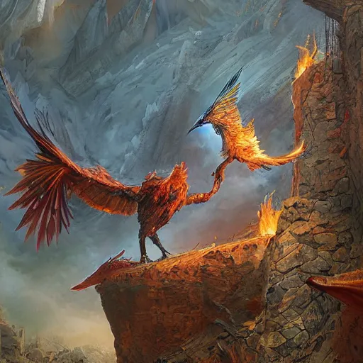 Prompt: photograph of the phoenix, the majestic mythical bird with the plumage of fire, beautiful intense light of fire, hyper detailed, photography, marc simonetti, john howe