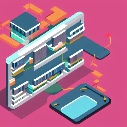 Prompt: isometric flat art graphic for video script that is exciting and promotional