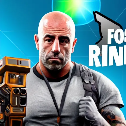 Prompt: joe rogan podcast in fortnite, videogame