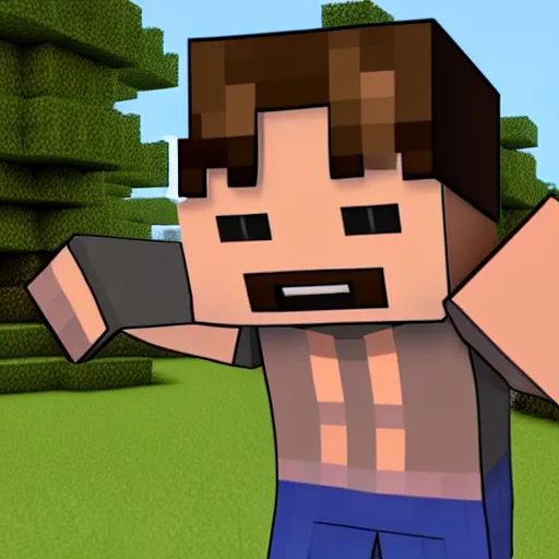 Image similar to minecraft villager gigachad