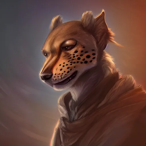 Prompt: anthropomorphic / humanoid canine, digital art, falvie, palto, darkgem, cheetahpaws