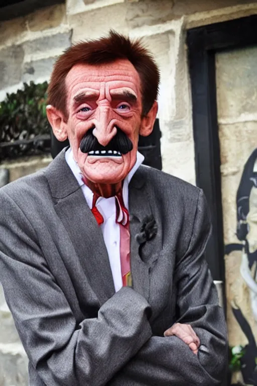 Image similar to Barry Chuckle, emperor of skeletons