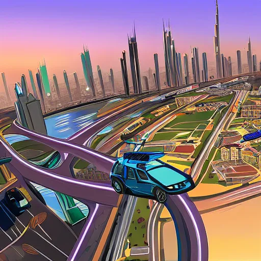 Image similar to gta : dubai by jama jura baev