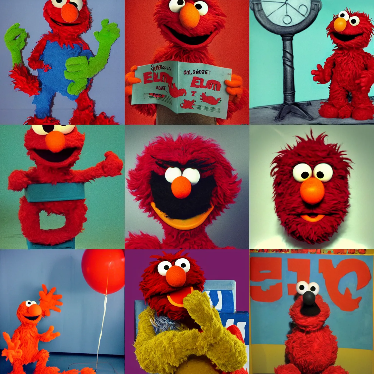 Prompt: elmo from sesame street by h. p. lovecraft
