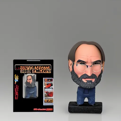 Image similar to steve jobs action figure in blister pack