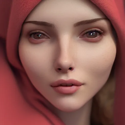 Image similar to portrait of a cute thin young woman, red blush, wearing casual clothes, small smile, relaxing on a couch, cozy under a blanket, cozy living room, close up shot, 8 k, octane render, trending on artstation, art by artgerm and irakli nadar,, hyperrealism, hyperdetailed, ultra realistic