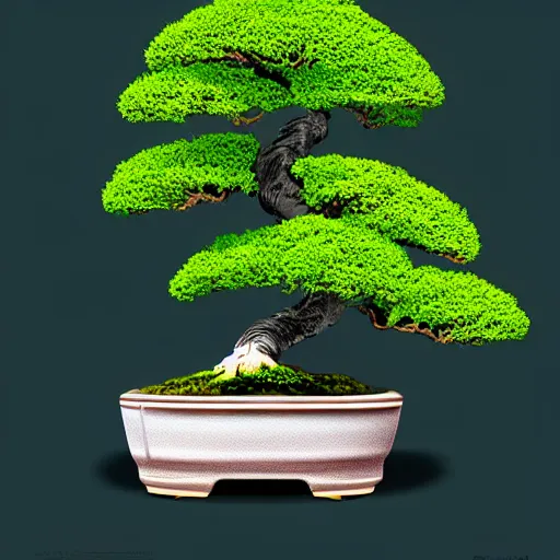 Image similar to bonsai tree but minimalistic concept art by frank stella gilleard james, whalen tom, colorful, soft light, trending on artstation, minimalism