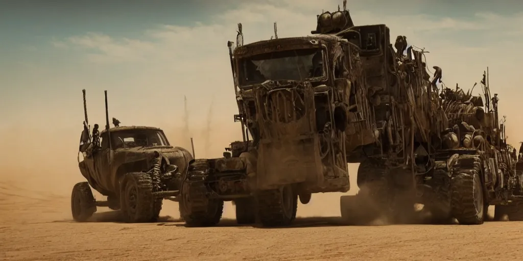 Image similar to K-2000 in mad max: fury road (2016) photorealistic 8k promotional photo shot