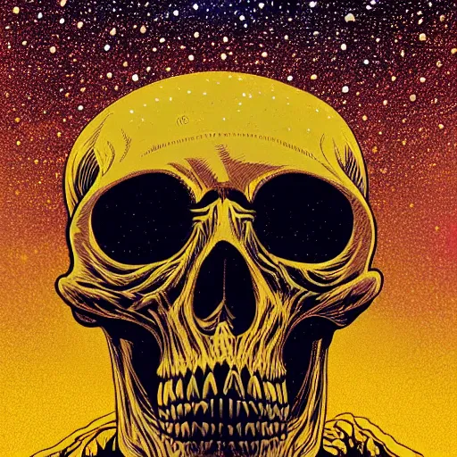 Image similar to ngc 3132 melting mysterious skull landscape by Casey Weldon, dan mumford 8k ultra high definition, upscaled, perfect composition , golden ratio, edge of the world, image credit nasa nat geo