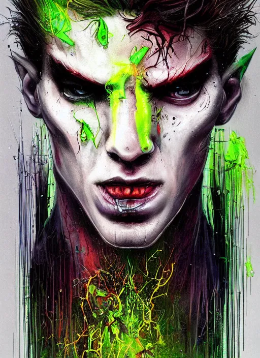 Prompt: a Demon Slayer portrait of Hyundai N Vision 74, tall, pale-skinned, slender with lime green eyes and long eyelashes by Stanley Artgerm, Tom Bagshaw, Arthur Adams, Carne Griffiths, trending on Deviant Art, street art, face enhance, chillwave, maximalist, full of color, glittering