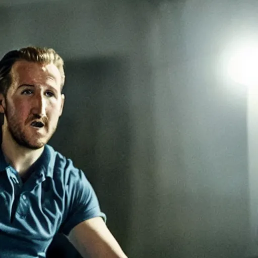 Prompt: movie still of harry kane in the descent, cinematic, action shot