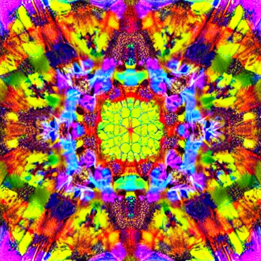 Image similar to A kaleidoscope image that is made up of multiple digital images that have been split into different sections that resemble a single image. Photography.