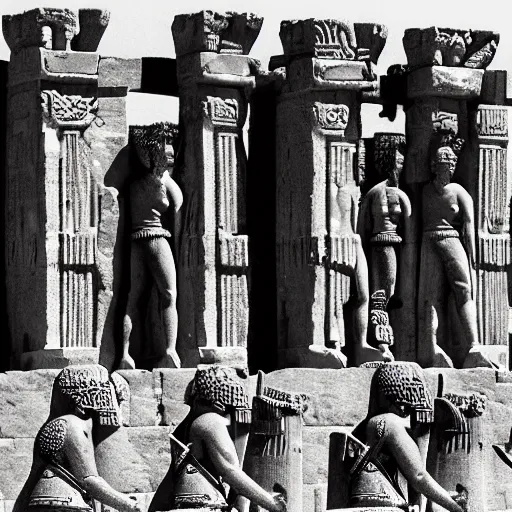 Image similar to alexander the great at the gates of persepolis