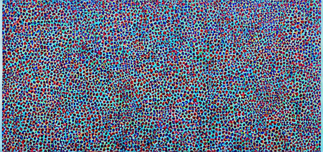 Image similar to morning sun by yayoi kusama