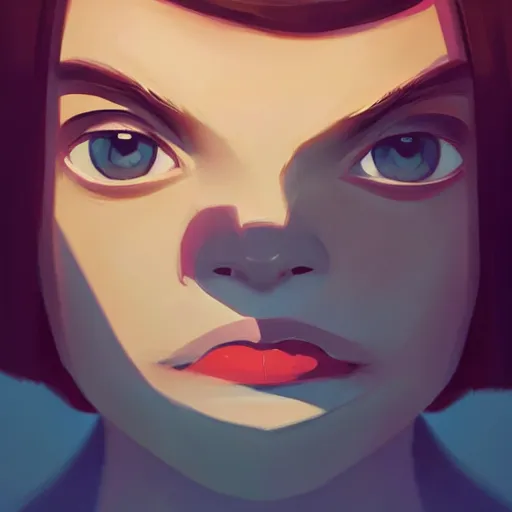 Image similar to face icon stylized minimalist pax, loftis, cory behance hd by jesper ejsing, by rhads, makoto shinkai and lois van baarle, ilya kuvshinov, rossdraws global illumination