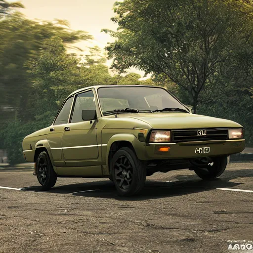 Prompt: a realistic cg render of a Lada in Military Spec, 8k, Octane