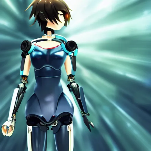 Makoto Shinkai Android Mechanical Cyborg Anime Girl | Stable Diffusion