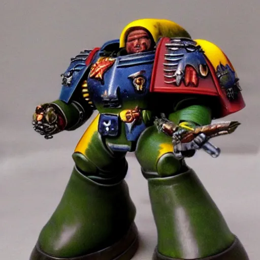 Prompt: Space Marine hyperrealistic