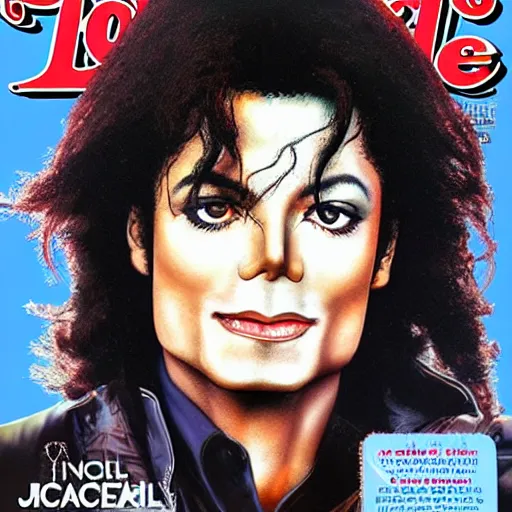 Image similar to genetic combination of michael jackson and paul mccartney on the cover of rolling stone magazine, dynamic lighting, ultra detailed